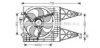 AVA QUALITY COOLING VW7513 Fan, radiator